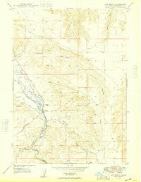 Hot Spring Idaho Historical topographic map, 1:24000 scale, 7.5 X 7.5 Minute, Year 1949