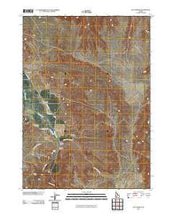 Hot Springs Idaho Historical topographic map, 1:24000 scale, 7.5 X 7.5 Minute, Year 2010
