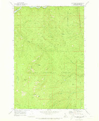 Hoyt Mountain Idaho Historical topographic map, 1:24000 scale, 7.5 X 7.5 Minute, Year 1969
