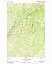 Huckleberry Butte Idaho Historical topographic map, 1:24000 scale, 7.5 X 7.5 Minute, Year 1966