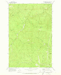 Huckleberry Mtn Idaho Historical topographic map, 1:24000 scale, 7.5 X 7.5 Minute, Year 1969