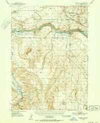 Indian Cove Idaho Historical topographic map, 1:62500 scale, 15 X 15 Minute, Year 1948