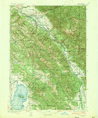 Irwin Idaho Historical topographic map, 1:125000 scale, 30 X 30 Minute, Year 1935
