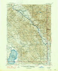 Irwin Idaho Historical topographic map, 1:125000 scale, 30 X 30 Minute, Year 1935