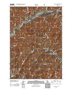 Jackson Peak Idaho Historical topographic map, 1:24000 scale, 7.5 X 7.5 Minute, Year 2011