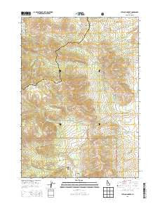 Jeff Cabin Creek Idaho Current topographic map, 1:24000 scale, 7.5 X 7.5 Minute, Year 2013