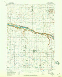 Jerome Idaho Historical topographic map, 1:62500 scale, 15 X 15 Minute, Year 1950