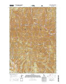 Johnson Butte Idaho Current topographic map, 1:24000 scale, 7.5 X 7.5 Minute, Year 2013