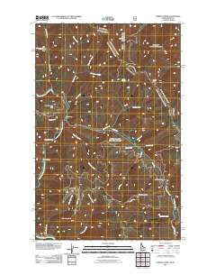 Jordan Creek Idaho Historical topographic map, 1:24000 scale, 7.5 X 7.5 Minute, Year 2011