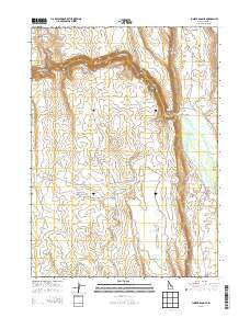 Juniper Basin SE Idaho Current topographic map, 1:24000 scale, 7.5 X 7.5 Minute, Year 2013