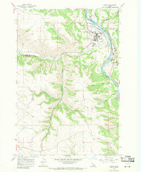 Kamiah Idaho Historical topographic map, 1:24000 scale, 7.5 X 7.5 Minute, Year 1967