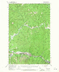 Kellogg Idaho Historical topographic map, 1:62500 scale, 15 X 15 Minute, Year 1957