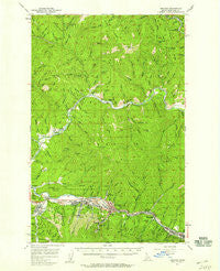 Kellogg Idaho Historical topographic map, 1:62500 scale, 15 X 15 Minute, Year 1957