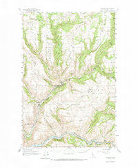 Kendrick Idaho Historical topographic map, 1:62500 scale, 15 X 15 Minute, Year 1961