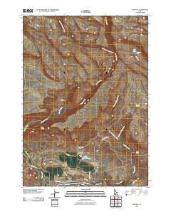 King Hill Idaho Historical topographic map, 1:24000 scale, 7.5 X 7.5 Minute, Year 2010
