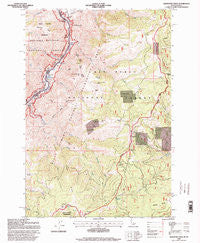 Kirkwood Creek Idaho Historical topographic map, 1:24000 scale, 7.5 X 7.5 Minute, Year 1995