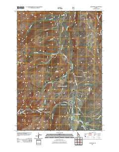 Landmark Idaho Historical topographic map, 1:24000 scale, 7.5 X 7.5 Minute, Year 2011