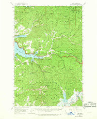 Lane Idaho Historical topographic map, 1:62500 scale, 15 X 15 Minute, Year 1957