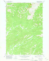 Langer Peak Idaho Historical topographic map, 1:24000 scale, 7.5 X 7.5 Minute, Year 1972