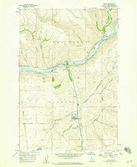 Lapwai Idaho Historical topographic map, 1:24000 scale, 7.5 X 7.5 Minute, Year 1958