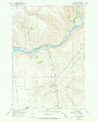 Lapwai Idaho Historical topographic map, 1:24000 scale, 7.5 X 7.5 Minute, Year 1958