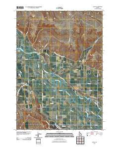 Letha Idaho Historical topographic map, 1:24000 scale, 7.5 X 7.5 Minute, Year 2010