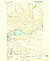 Lewiston Orchards North Idaho Historical topographic map, 1:24000 scale, 7.5 X 7.5 Minute, Year 1958