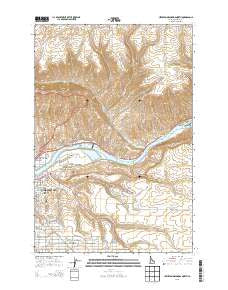 Lewiston Orchards North Idaho Current topographic map, 1:24000 scale, 7.5 X 7.5 Minute, Year 2013