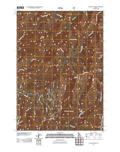Lightning Ridge Idaho Historical topographic map, 1:24000 scale, 7.5 X 7.5 Minute, Year 2011