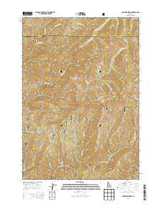 Lightning Ridge Idaho Current topographic map, 1:24000 scale, 7.5 X 7.5 Minute, Year 2013