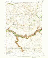 Linderman Dam Idaho Historical topographic map, 1:24000 scale, 7.5 X 7.5 Minute, Year 1965