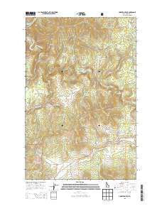 Lindstrom Peak Idaho Current topographic map, 1:24000 scale, 7.5 X 7.5 Minute, Year 2013
