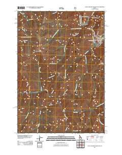 Little Soldier Mountain Idaho Historical topographic map, 1:24000 scale, 7.5 X 7.5 Minute, Year 2011