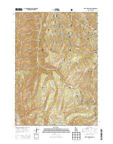 Little Trinity Lake Idaho Current topographic map, 1:24000 scale, 7.5 X 7.5 Minute, Year 2013