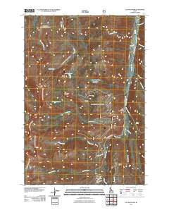 Log Mountain Idaho Historical topographic map, 1:24000 scale, 7.5 X 7.5 Minute, Year 2011