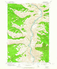 Lucile Idaho Historical topographic map, 1:24000 scale, 7.5 X 7.5 Minute, Year 1963