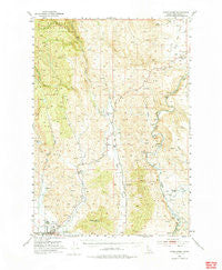 Mann Creek Idaho Historical topographic map, 1:62500 scale, 15 X 15 Minute, Year 1953