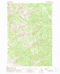 May Mountain Idaho Historical topographic map, 1:24000 scale, 7.5 X 7.5 Minute, Year 1989