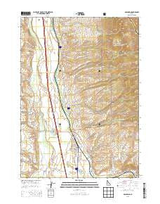 McCammon Idaho Current topographic map, 1:24000 scale, 7.5 X 7.5 Minute, Year 2013