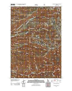 McKinzie Creek Idaho Historical topographic map, 1:24000 scale, 7.5 X 7.5 Minute, Year 2011