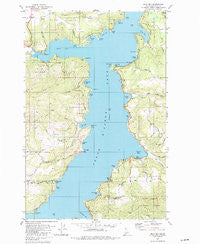 Mica Bay Idaho Historical topographic map, 1:24000 scale, 7.5 X 7.5 Minute, Year 1981