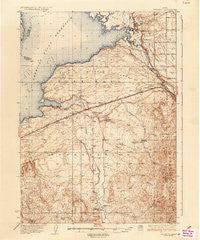 Michaud Idaho Historical topographic map, 1:62500 scale, 15 X 15 Minute, Year 1937