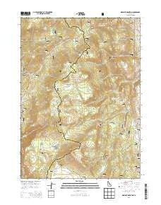 Midnight Mountain Idaho Current topographic map, 1:24000 scale, 7.5 X 7.5 Minute, Year 2013
