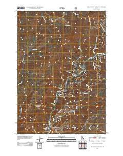 Miller Mountain West Idaho Historical topographic map, 1:24000 scale, 7.5 X 7.5 Minute, Year 2011
