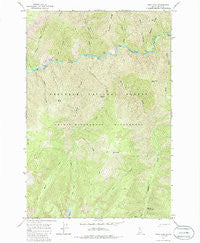 Mink Peak Idaho Historical topographic map, 1:24000 scale, 7.5 X 7.5 Minute, Year 1966
