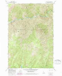 Mink Peak Idaho Historical topographic map, 1:24000 scale, 7.5 X 7.5 Minute, Year 1966