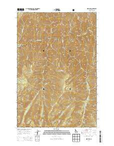 Mink Peak Idaho Current topographic map, 1:24000 scale, 7.5 X 7.5 Minute, Year 2013