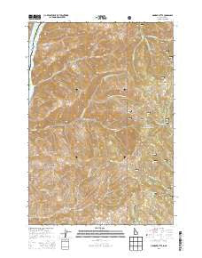 Monroe Butte Idaho Current topographic map, 1:24000 scale, 7.5 X 7.5 Minute, Year 2013