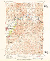 Montour Idaho Historical topographic map, 1:62500 scale, 15 X 15 Minute, Year 1953