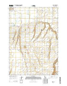 Moody Idaho Current topographic map, 1:24000 scale, 7.5 X 7.5 Minute, Year 2013